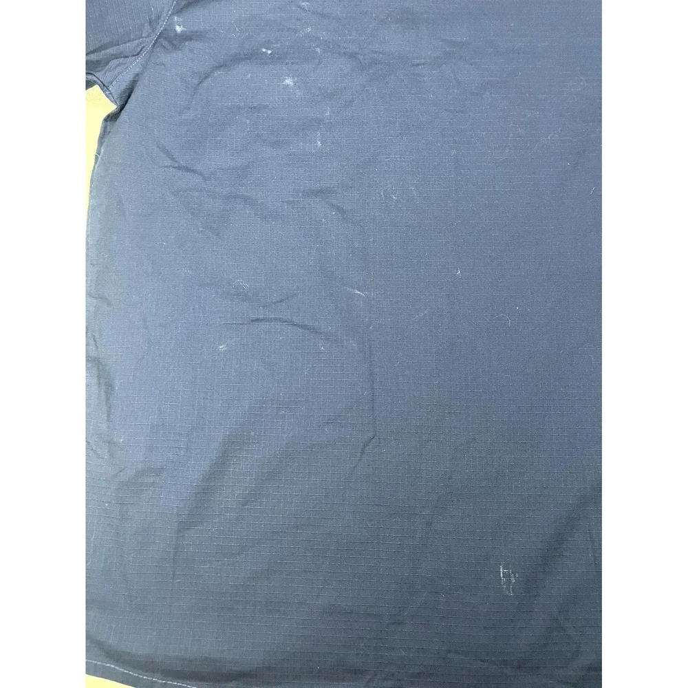 Carhartt Rugged Flex Modern Scrub Top Mens XL Navy Blue Cotton Ripstop Medical